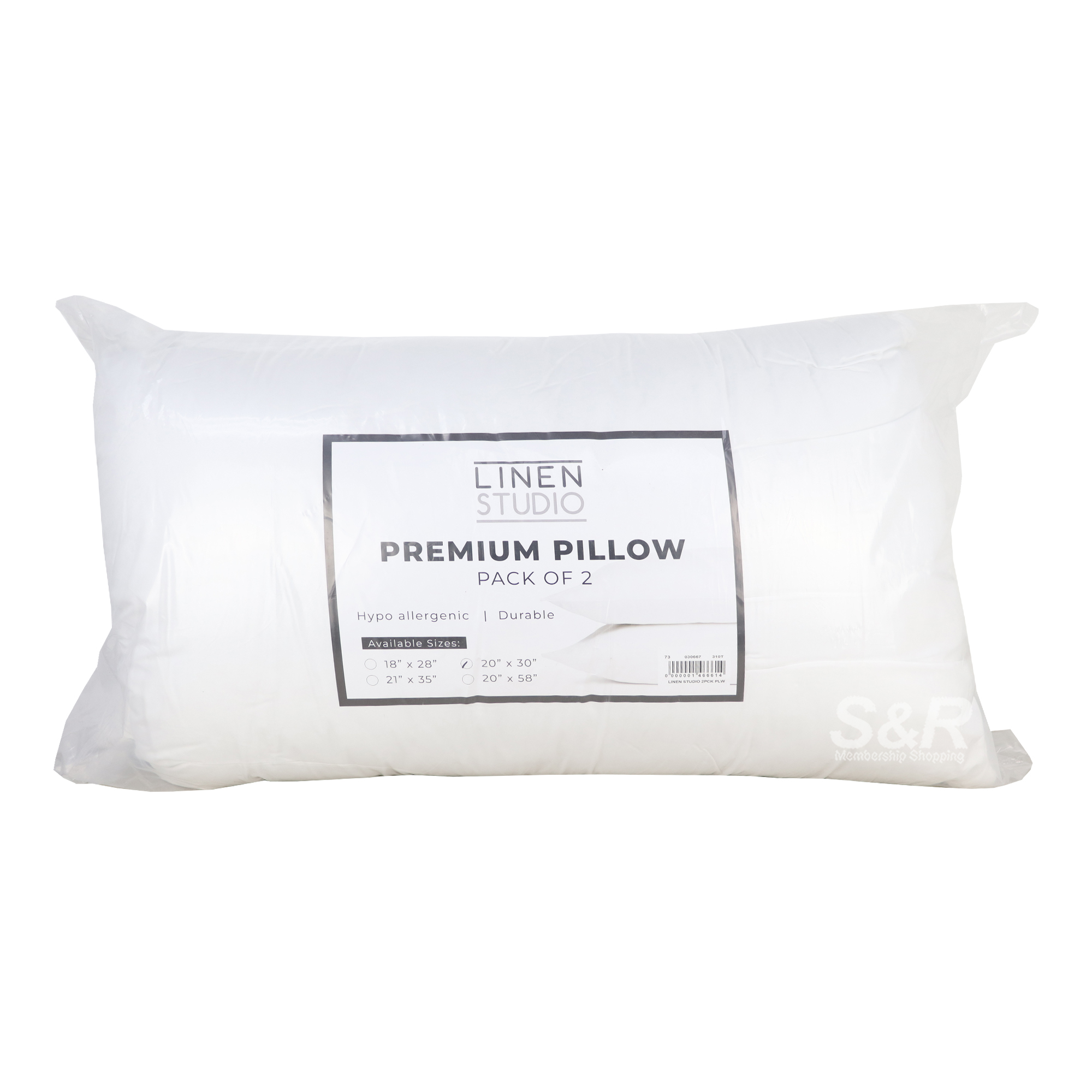 Linen Studio Premium Pillow Pack of 2 20x30